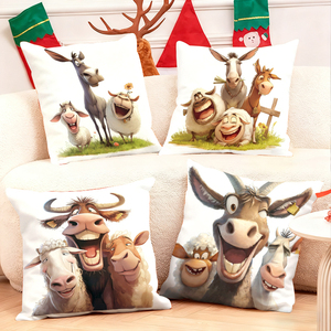 I cuscini Farm Animal Friends portano gioioso risoio e divertimento all'arredamento del tuo soggiorno - Product Image 1