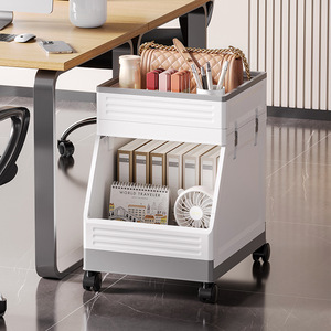 Nuovo Design moderno Organizer casa ufficio rimovibile carrello <span class=keywords><strong>da</strong></span> <span class=keywords><strong>scrivania</strong></span> a 2 strati ripiano rettangolare con ruote universali - Product Image 5