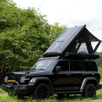 Carpa de techo rígida plegable para camping, carpa para coche de verano de montaje rápido e impermeable