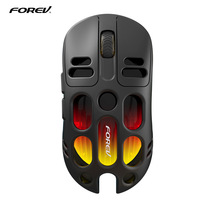 Souris de bureau silencieuse Bluetooth transparente, charge sans fil, mode double, souris de jeu ergonomique RGB