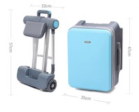 Vente en gros de bagages de haute qualité de 20 pouces avec valise pour enfants Poussette pour le voyage Bagages à coque rigide avec chargement USB Bagage à main