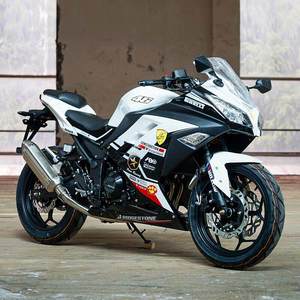 <span class=keywords><strong>Moto</strong></span> de course sportive d'occasion pour adulte, bicylindre 400cc, type Ninja Horizon, homologuée pour la route - Product Image 5