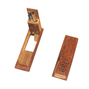 Cajas de Madera Talladas a Mano, Pulimentadas, Ecológicas, de Imitación Antigua, con Diseño de Incrustaciones de Latón, para Decoración del Hogar y Estudiantes - Product Image 1