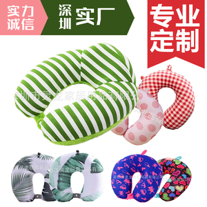 Protège-<span class=keywords><strong>cou</strong></span> en peluche personnalisés, créatifs, élastiques, super doux, en forme de U, rembourrés de fibres de polyester, écologiques - Product Image 5