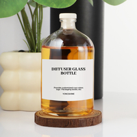 Bouteille diffuseur de parfum en verre transparent 100 ml, flacon vide à col étroit pour diffuseur, bouteille de parfum d'ambiance, logo personnalisé, vente en gros YONGSHINE