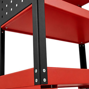 Chariot de <span class=keywords><strong>garage</strong></span> mobile, petit véhicule <span class=keywords><strong>utilitaire</strong></span> moderne, chariot à outils en métal à 3 niveaux, armoire de rangement, chariot à outils lourds - Product Image 6