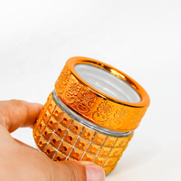 Bouteille de Dubai Golden Safran Emballage rond de haute qualité Flacons en verre transparent 50g 100g Boîtes vides
