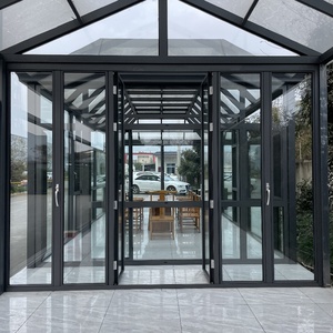 Custom Aluminum Folding <b>Doors</b> Thermal Break System for Luxury Villa Wind Resistance - Product Image 2