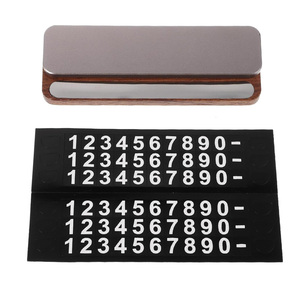 Numero di telefono cellulare nascosto carta di notifica interna Auto targa temporanea di parcheggio - Product Image 4
