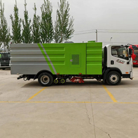 Camion balayeuse de voirie Jiefang Tiger, véhicule de nettoyage de rue, camion balayeuse d'assainissement municipal