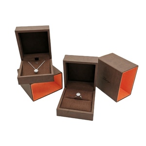 ที่ปรับแต่งได้หรูหราจำลองไม้ MDF บรรจุภัณฑ์เครื่องประดับโลโก้ที่กำหนดเองแหวนต่างหูสร้อยคอเครื่องประดับพลาสติกกล่องบรรจุภัณฑ์ - Product Image 2