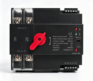 מתג העברה אוטומטי חשמלי MingYang 2P PV סולארי חד פאזי 100A 230V למחשב ומחולל - Product Image 1