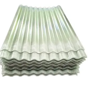 Azulejo de fibra de vidro para telhado de fábrica de fibra de vidro translúcido painel corrugado FRP