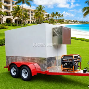 Remolque de Comida Móvil Refrigerado Diésel Totalmente Equipado con Enfriador Personalizado para Catering al Aire Libre, Barbacoa y Churros - Product Image 6