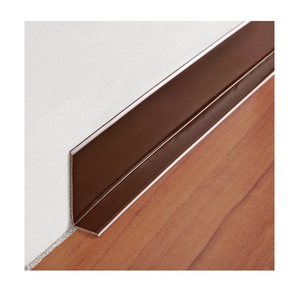 Excelente calidad moderno rodapié 62F PVC no tóxico Flexible vinilo resina adhesivo pared piso rodapié con 1 año de garantía - Product Image 1