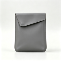 Housse d'ordinateur portable verticale en cuir PU résistante aux chocs pour ordinateur portable de 17,3 pouces