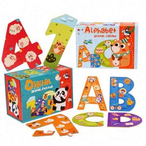 Rompecabezas de Madera Educativos para Niños en Edad Preescolar, con Dibujos Animados, para el Aprendizaje de Números y el Alfabeto - Product Image 6