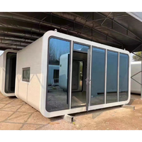 Belle Capsule de maison mobile de petite maison préfabriquée intelligente économique pour la maison séjour parc d'affaires école cuisine cabine Apple