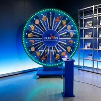 Roue de la fortune interactive personnalisée avec logo de grande taille de la marque Qinlong pour promotion mondiale d'événements