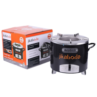 Kompor Kayu Bakar Multifungsi Stainless Steel 29x29x27CM untuk Piknik dan Memasak, Gas Propana untuk Ekspor Afrika