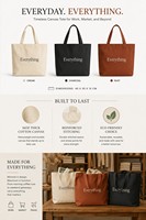Tas Tote Kanvas Netral Minimalis Warna Bumi Blok Warna Kapas Ukuran Besar Tas Bahu Reusable dengan Saku untuk Wanita Kerja Sehari-hari