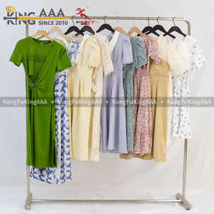 Abito Lungo Estivo da Donna in Poliestere/Cotone KungFu KingAAA, <span class=keywords><strong>Abbigliamento</strong></span> Usato all'Ingrosso - Product Image 4