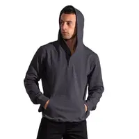 Pull en coton personnalisé pour hommes, sweat à capuche col 115, 2 boutons, printemps et automne, vêtement fin