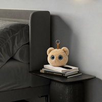 Haut-parleur Bluetooth en peluche ours créatif et moelleux, avec micro intégré, radio et lecteur de carte TF, portable sans fil 5W, en forme mignonne, pour décoration de chambre d'enfant, idéal pour un anniversaire