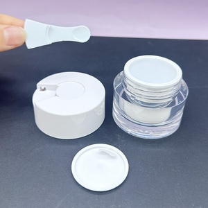 Tarro de Crema PS de Doble Capa de Lujo al por Mayor de 15g, 30g, 50g con Cuchara, Botella de Plástico para Envase de Loción y Mascarilla Facial - Product Image 2