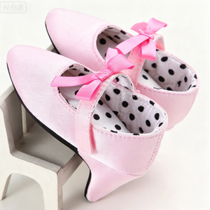 0-1 Year Baby Girls' Lightweight Breathable High <strong>Heel</strong> Shoes with <strong>Hook</strong> and Loop Closure for Party Occasions - Product Image 4