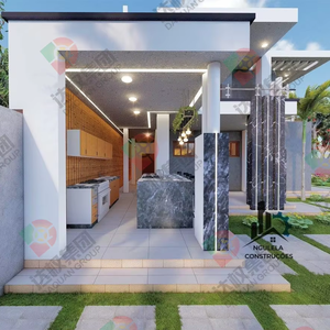 Casa prefabricada blanca de estilo moderno con bajo coste - Product Image 1