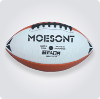 Ballon de football américain de taille officielle 6 et 7, en cuir composite PU durable, logo personnalisé de haute qualité, pour les jeunes et les juniors