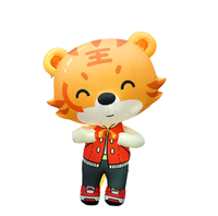 Nouveau costume gonflable de tigre de dessin animé de marche pour la publicité