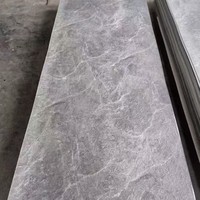 Panneau mural en PVC ignifuge effet marbre, épaisseur 2-3 mm, finition ultra brillante, design moderne pour murs décoratifs d'hôtels