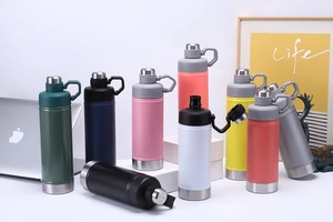 Mug de voyage isotherme en acier inoxydable 750 ml avec poignée pliable, maintien thermique de 12 à 24 heures - Product Image 3