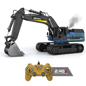 รถขุดแบบพ่นละอองโลหะผสม รุ่น 6516A ควบคุมระยะไกล 12 ช่องสัญญาณ หมุนได้ 690 องศา พร้อมฟังก์ชั่นขุดและขนถ่ายวัสดุ รถวิศวกรรมบังคับวิทยุ - Product Image 1