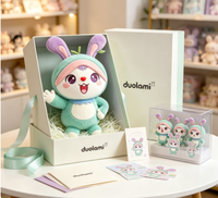Peluche personnalisée, lapin en peluche doux, poupée de personnage pour cadeau promotionnel, peluche personnalisée