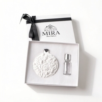 Diffuseur d'huiles essentielles en pierre céramique, désodorisant d'ambiance pour la maison, parfum pour voiture et armoire, ornement suspendu décoratif