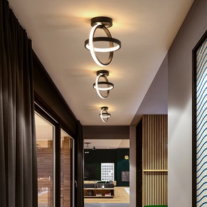 Plafonnier LED nordique moderne à distance cadre en aluminium Pop carré lampe acrylique pour la décoration de la maison petit couloir couloir AC - Product Image 6