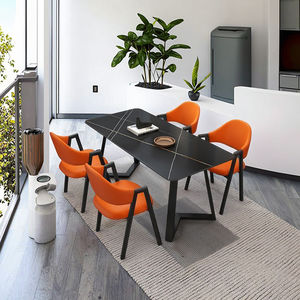 Ensemble de table et de chaises de <span class=keywords><strong>salle</strong></span> à <span class=keywords><strong>manger</strong></span> <span class=keywords><strong>6</strong></span> places en fer de style italien, luxe léger, moderne minimaliste, pour la maison, petite table de <span class=keywords><strong>salle</strong></span> à <span class=keywords><strong>manger</strong></span> - Product Image 6