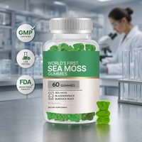 Gummies de mousse de mer irlandaise naturelle à formule personnalisée avec fucus et bardane pour soutenir la santé immunitaire, l'intestin et le bien-être général