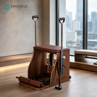 Chaise de Pilates Wunda en noyer de luxe ONEMAX, chaise de Pilates en bois, équipement de fitness professionnel pour studio