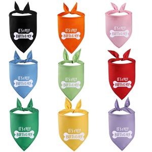 Nuevo Pañuelo de Cumpleaños para Perro, Disfraz para Fiesta de Cumpleaños, Accesorios para Mascotas, 12 Colores Disponibles, Pañuelo para Perro y Gato - Product Image 4