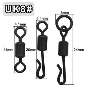 TOPIND Émerillons de pêche à changement <span class=keywords><strong>rapide</strong></span> noir mat bon marché d'usine de style de vente chaude pour la <span class=keywords><strong>carpe</strong></span> - Product Image 4