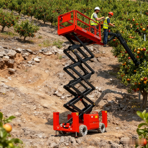 4m-12m Chariot élévateur à ciseaux automoteur électrique hydraulique pour terrain accidenté Ascenseur à ciseaux sur chenilles avec CE ISO - Product Image 3