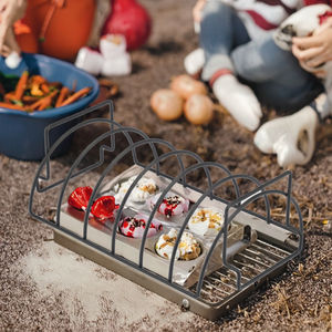 Grille à côtes de 14 pouces de haute qualité, autre matériau, antiadhésive, pour grillades, facile à utiliser, facile à nettoyer, 1-2 kg, style moderne, cuisine - Product Image 3