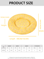 Coussin rond pour animaux de compagnie, inspiré des flotteurs de piscine, lit rembourré doux pour chats d'intérieur et petits chiens