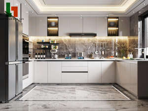 SANHUAN HUALAN elegante in legno aperto scaffale armadio da <span class=keywords><strong>cucina</strong></span> Set per cucine - Product Image 3