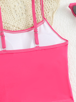 Traje de Baño de Dos Piezas para Niñas de 8 a 12 Años, Cintura Alta, Estampado, Bikini para Playa, Verano, Adolescentes