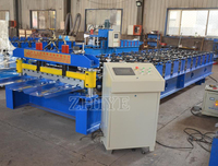 Machine de formage à froid de tôles de toiture en acier galvanisé entièrement automatique, machine de formage à froid de tuiles IBR monocouche